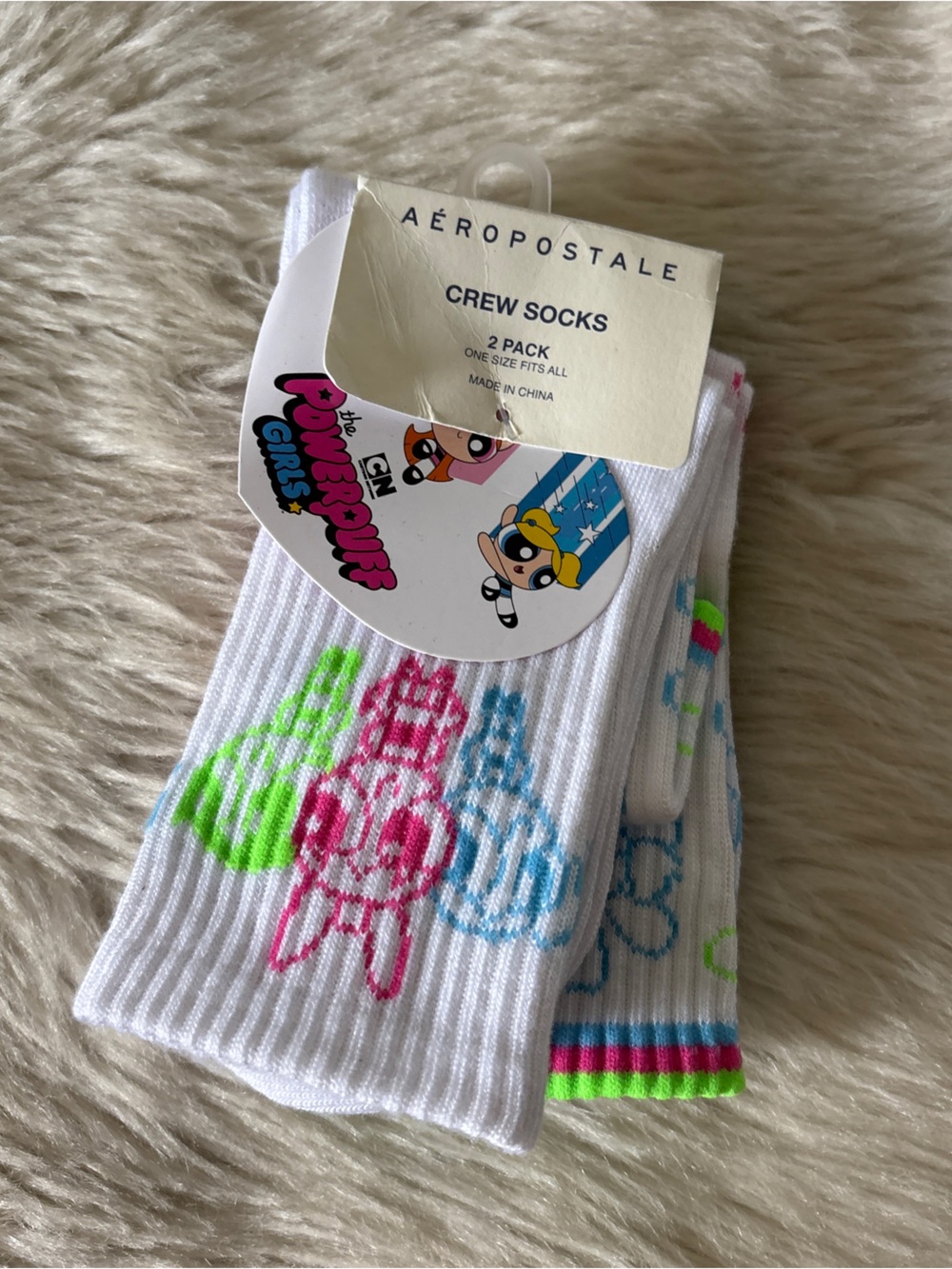 Aeropostale Powerpuff Girls Crew Socks
